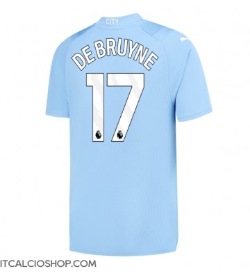 Manchester City Kevin De Bruyne #17 Prima Maglia 2023-24 Manica Corta